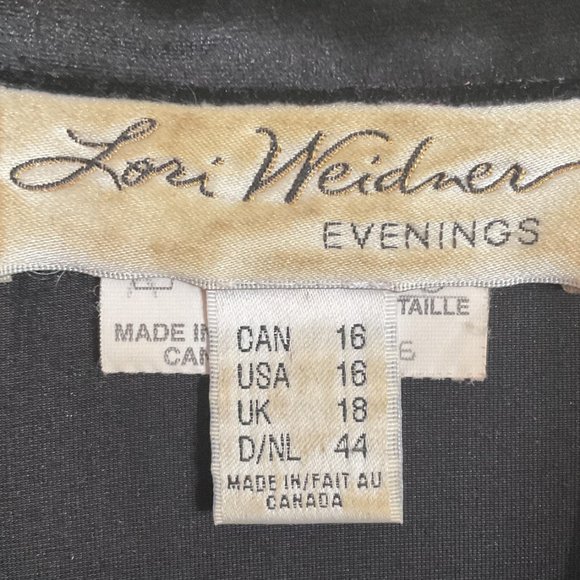 Gorgeous Lori Weidner Evening Gown with Black Velvet Blazer - Picture 10 of 10